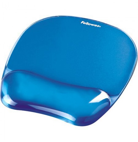 Fellowes Mouse Mat Wrist Support - Crystals Gel Mouse Pad with Non Slip Rubber Base - Ergonomic Mouse Mat for Computer, Laptop, 