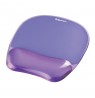 Fellowes Mouse Mat Wrist Support - Crystals Gel Mouse Pad with Non Slip Rubber Base - Ergonomic Mouse Mat for Computer, Laptop,