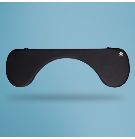 R-Go Tools Armrest R-Go, ergonomic, symmetrical, with abdominal cutout, soft foam, black