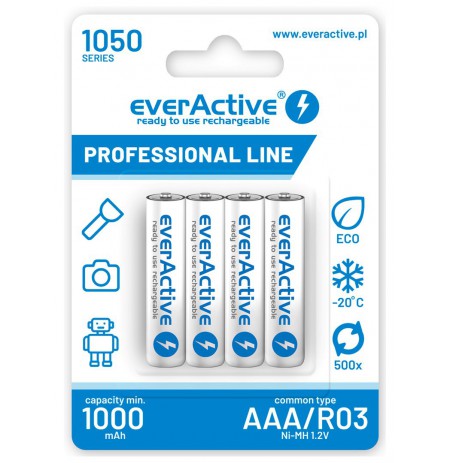 Battery everActive Professional line EVHRL03-1050 (1050mAh , Ni-MH LSD)