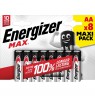 Energizer Max 437727 Battery AA LR6 8 pack Eco