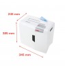 HSM X8 paper shredder Particle-cut shredding 58 dB 22 cm Silver, White