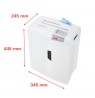 HSM S10 paper shredder Strip shredding 58 dB 22 cm Silver, White