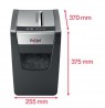 Rexel Momentum X410-SL paper shredder Cross shredding Black, Grey