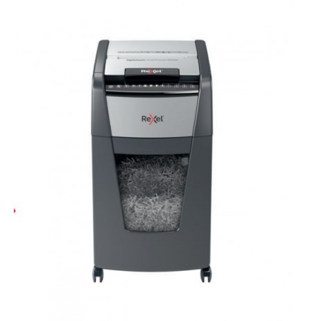 Rexel Optimum Auto+ 300X paper shredder Micro-cut shredding Black, Grey