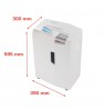 HSM X13 paper shredder Particle-cut shredding 57 dB 4 mm Silver, White