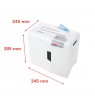 HSM X5 paper shredder Particle-cut shredding 58 dB 22 cm Silver, White