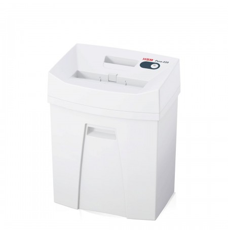 HSM Pure 220 paper shredder Particle-cut shredding 22.5 cm White