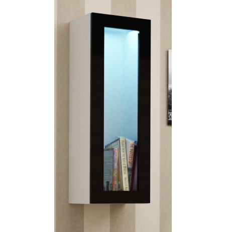 Cabinet VIGO "90" glass 90/35/32 white/black gloss