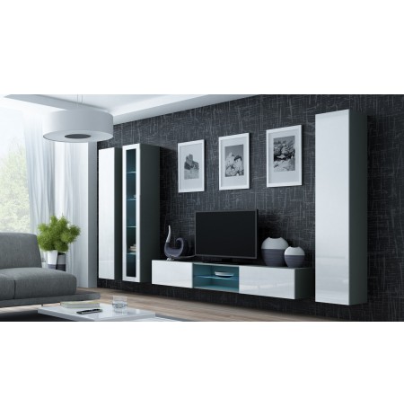 Glass-case VIGO '180' 180/40/30 grey/white gloss