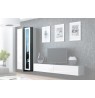 Glass-case VIGO '180' 180/40/30 grey/white gloss