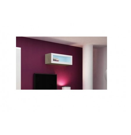 Cabinet VIGO "90" glass 90/35/32 sonoma/white gloss