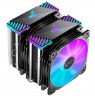 Jonsbo CR-2000 GT CPU Cooler Dual Tower, ARGB - 2x 120mm, black