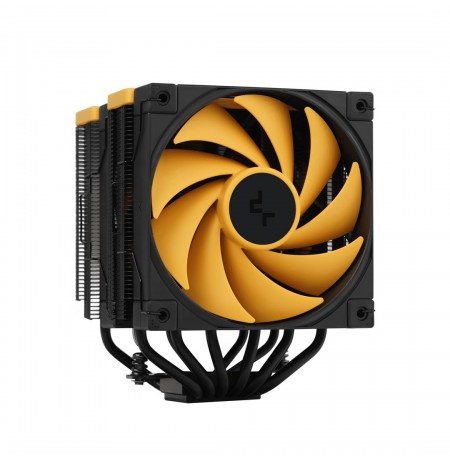 DeepCool AK620 Zero Dark Zoria Processor Air cooler 12 cm Black, Yellow 1 pc(s)