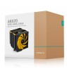 DeepCool AK620 Zero Dark Zoria Processor Air cooler 12 cm Black, Yellow 1 pc(s)