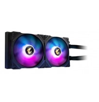 GIGABYTE AORUS WATERFORCE X 280 All-in-one Liquid Cooler with Circular LCD Display RGB Fusion 2.0 Triple 140mm ARGB