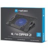 NATEC DIPPER 2 laptop cooling pad 43.9 cm (17.3") 650 RPM Black