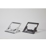 POUT EYES 3 ANGLE Aluminum portable laptop stand silver