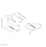 Neomounts foldable laptop stand