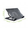 Techly 106244 notebook cooling pad 43.9 cm (17.3") 1200 RPM Black