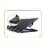 Techly 106244 notebook cooling pad 43.9 cm (17.3") 1200 RPM Black