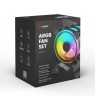 SAVIO FAN-01 4-pack 120mm ARGB fan including controller and remote control