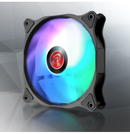 Raijintek EOS 12 RBW ADD Fan, Set of 2 incl. Controller - black, 120mm