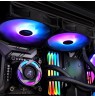 Raijintek EOS 12 RBW ADD Fan, Set of 2 incl. Controller - black, 120mm