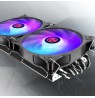 Raijintek EOS 12 RBW ADD Fan, Set of 2 incl. Controller - black, 120mm
