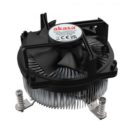 Akasa AK-CC6608BP01 Low Profile CPU Cooler - Socket LGA 1700, 63.2 mm Height