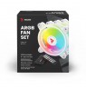 SAVIO FAN-01 WHITE 4-pack 120mm ARGB fan including controller and remote control