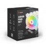SAVIO FAN-01 WHITE 4-pack 120mm ARGB fan including controller and remote control