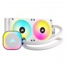 Corsair H100I Processor Hybrid cooler 12 cm White