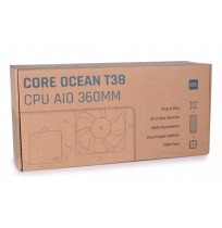Alphacool T38 Processor Liquid cooling kit 12 cm Black