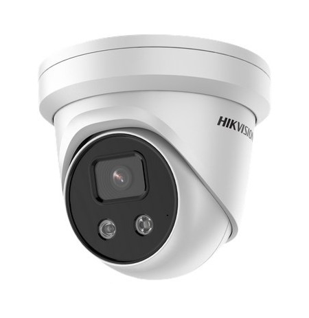 Hikvision IP Camera Powered by DARKFIGHTER DS-2CD2346G2-IU F2.8 Dome 4 MP 2.8mm Power over Ethernet (PoE) IP67 H.265+ Micro SD, 