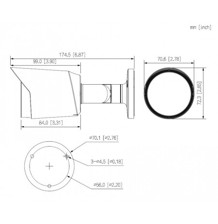 Kamera Dahua HAC-HFW1200T-0280B-S6 4w1