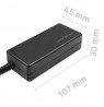 Qoltec 51774 Power adapter for LG monitor 25W | 1.3A | 19V | 6.5 * 4.4 + power cable