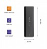 Qoltec 50311 storage drive enclosure SSD enclosure Black M.2