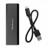 Qoltec 50311 storage drive enclosure SSD enclosure Black M.2