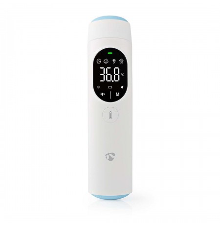 Nedis BTHTIR10WT digital body thermometer Remote sensing thermometer White Ear, Forehead Sensor