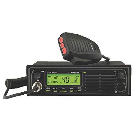 Radio CB ALBRECHT ALBRECHT AE-6491 VOX DIN GW (supply voltage - 12/24V, number of channels - 40, squelch - yes, 131x188x57 mm)