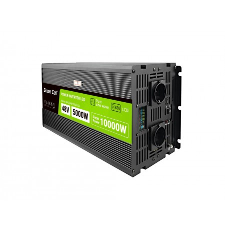 Green Cell PowerInverter LCD 48V 5000W/10000W inverter with display - pure sine wave