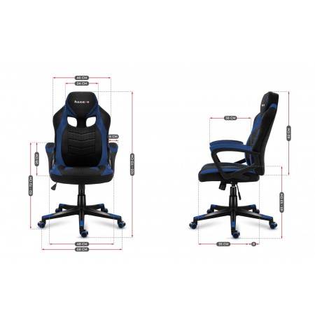 Huzaro FORCE 2.5 BLUE MESH Gaming armchair Mesh seat Black, Blue