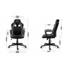 Huzaro FORCE 2.5 GREY MESH Gaming armchair Mesh seat Black, Grey