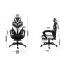Gaming armchair Huzaro Combat 5.0 White