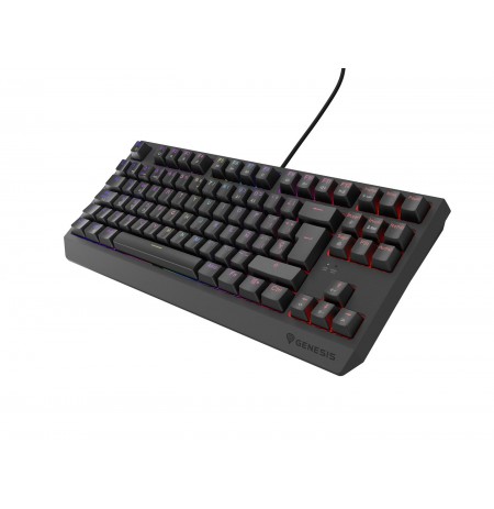 GAMING KEYBOARD GENESIS THOR 230 TKL ES RGB MECHANICAL OUTEMU RED BLACK HOT SWAP
