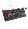 GAMING KEYBOARD GENESIS THOR 303 TKL ES RGB BACKLIGHT MECHANICAL SILENT SWITCH BLACK HOT