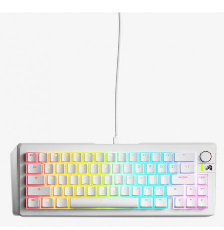 Glorious GMMK 3 65% Custom Gaming Keyboard - Pre-Built, ANSI (US), Fox Switches, White
