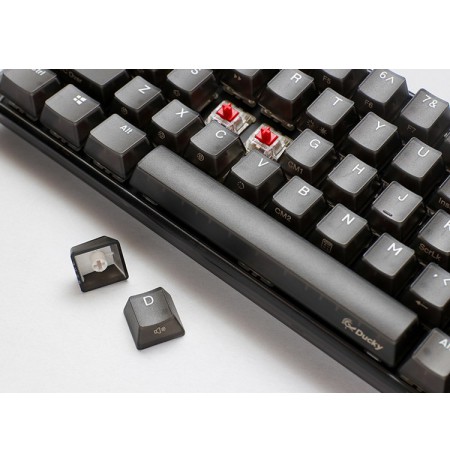 Ducky One 3 Aura Black Mini Gaming Keyboard, RGB LED - MX-Silent-Red