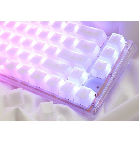 Ducky One 3 Aura White SF Gaming Keyboard, RGB LED - MX-Red